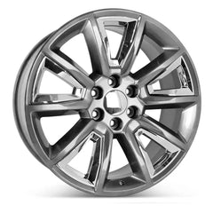 Angle view of the 22x9" Chevy Trucks wheel replacement 2015-2020 replica rim ALY05696U20N, 22905550