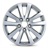 Front view of the 16x6.5" Honda Civic wheel replacement 2012-2014 replica rim ALY64024U20N part 4200TRA0A81