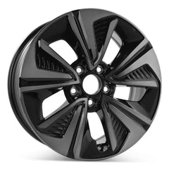 Angle view of the 17x7" Honda Civic wheel replacement 2017-2019 replica rim ALY64098U46N, 42700TGGA91
