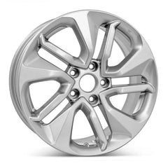 Angle view of a 17x7.5" Honda Accord wheel replacement 2018-2020 replica rim 42700TVAA74, 42700TVAA73