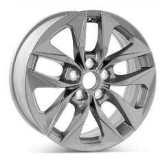 Angle view of the 17x7" Toyota Sienna wheel replacement 2021-2023 replica rim ALY69143U35N, 4261108160, 4261108200
