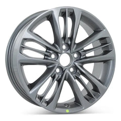 Angle view of the 17x7" Toyota Camry wheel replacement 2015 replica rim ALY75171U35N, 4261106B30, 4261106C60, 4261106C70