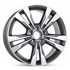 Angle view of the 18x8.5" Mercedes E350 wheel replacement 2014-2016 replica rim ALY85397U35N