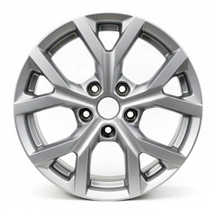 18-inch Jeep Grand Cherokee OEM wheel ALY09285U20. Silver rim front view.