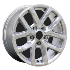 side view of a 17x7.5 inch Jeep Wrangler rim ALY95329U20 Silver OEM wheels for sale 04755591AA