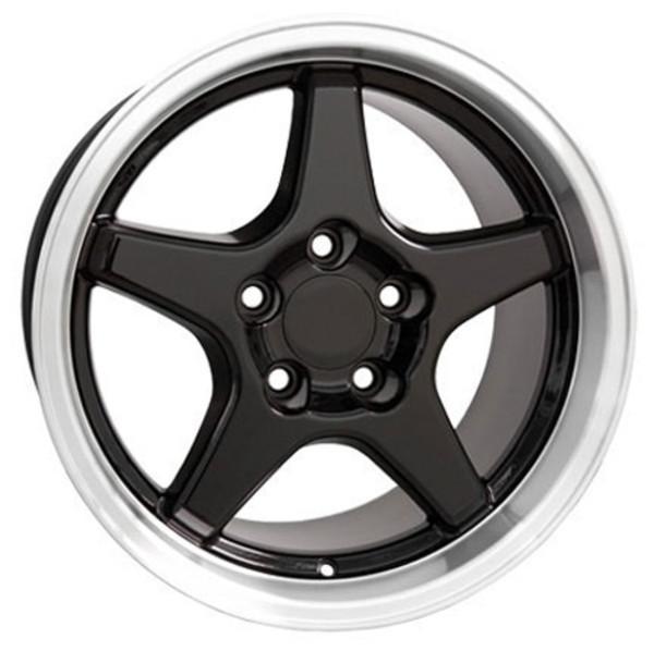 17" Black Machined wheel replacement for Pontiac Firebird 1993-2002. Replica Rim 5910192