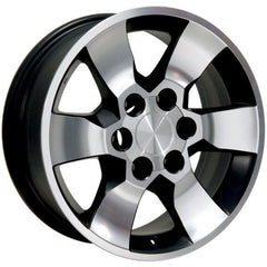 17" Black Machined wheel replacement for Toyota Tacoma 2001-2017. Replica Rim 9491326