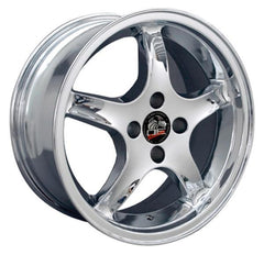 17" Chrome wheel replacement for Ford Mustang 1979-1993. Replica Rim 8181860
