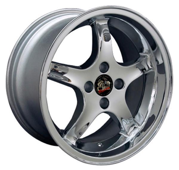 17" Chrome wheel replacement for Ford Mustang 1979-1993. Replica Rim 8181864