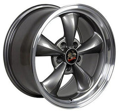 17" Gunmetal Machined Lip wheel replacement for Ford Mustang 1994-2004. Replica Rim 8181821