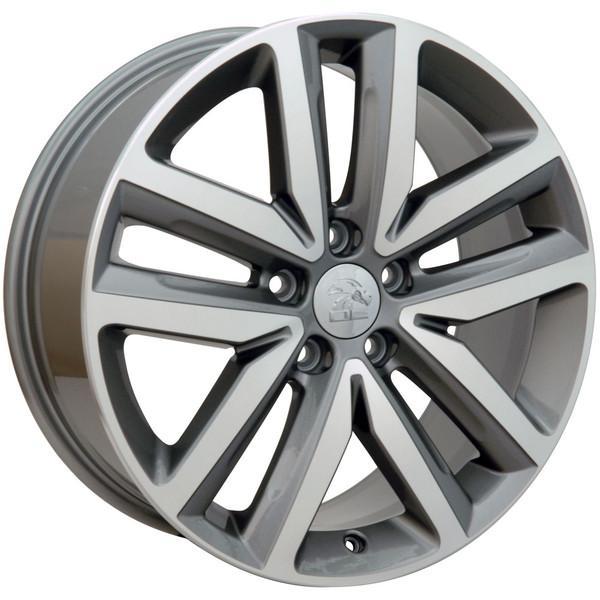 18" Machined Gunmetal wheel replacement for Volkswagen VW GTI 2006-2017. Replica Rim 9490044