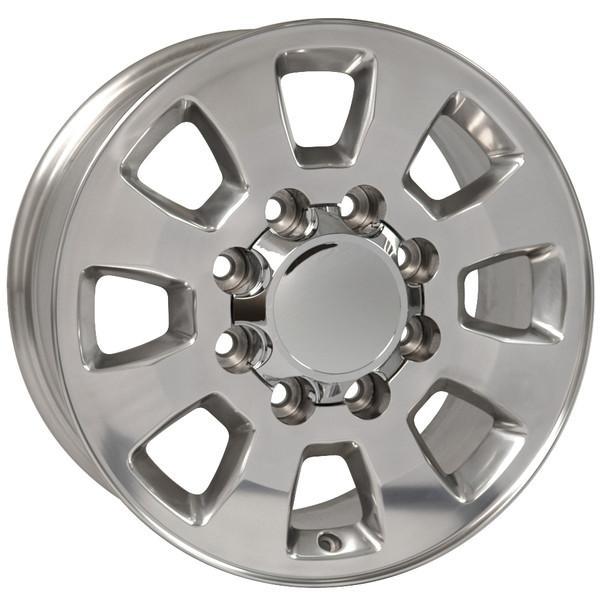18" Polished wheel replacement for GMC Sierra 1500HD 1999-2010. Replica Rim 9504057