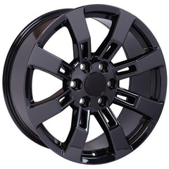 20" Black Chrome wheel replacement for Chevy Avalanche 2002-2013. Replica Rim 9507855