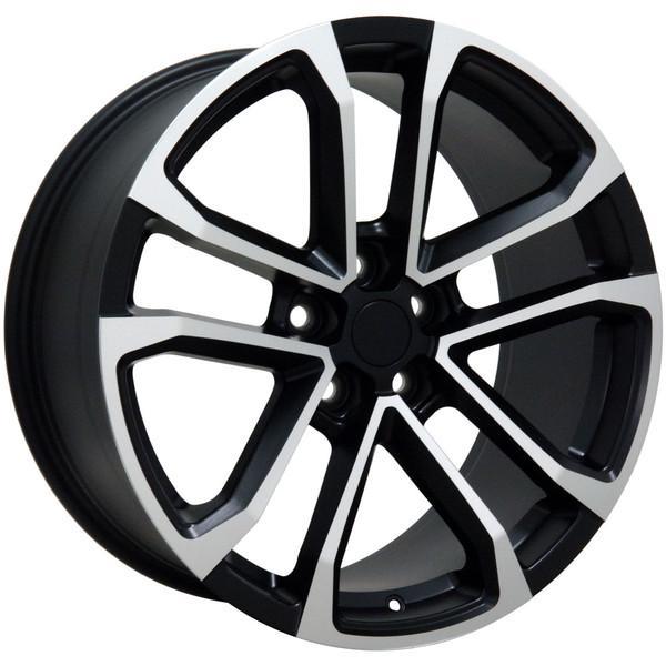 20" Black Machined wheel replacement for Chevy Camaro 2010-2017. Replica Rim 9491665