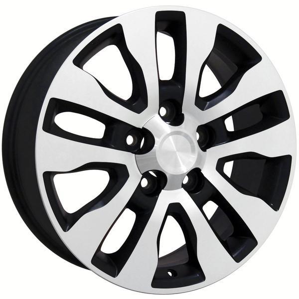 20" Black Machined wheel replacement for Toyota Land Cruiser 1998-2017. Replica Rim 9492068