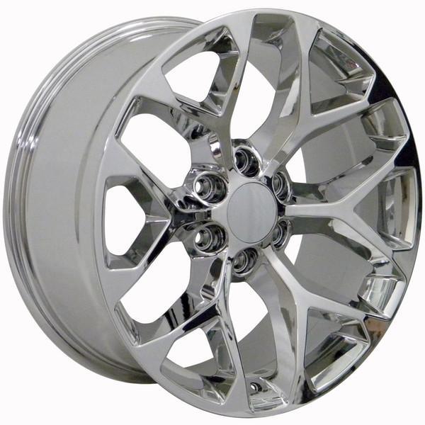 22" Chrome wheel replacement for Chevy C2500 1988-2000. Replica Rim 9506480