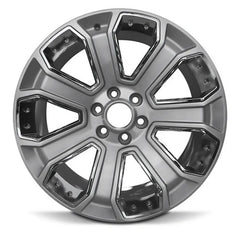 Front view of the 22x9" GM Trucks wheel replacement 2015-2020 replica rim ALY05660U78N, 19301190