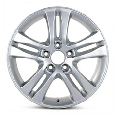 Front view of the 17x6.5" Honda CRV wheel replacement 2010-2011 replica rim ALY64010U20N, 42700SWAA71, 42700SWAA73, 42700SYEA71