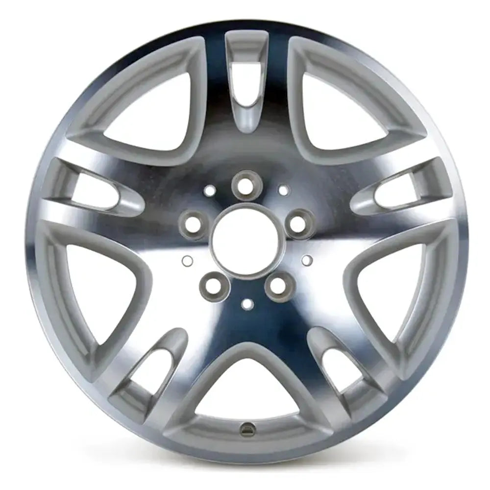 Front view of the 16x8" Mercedes E320 wheel replacement 2003-2007 replica rim ALY65295U20N