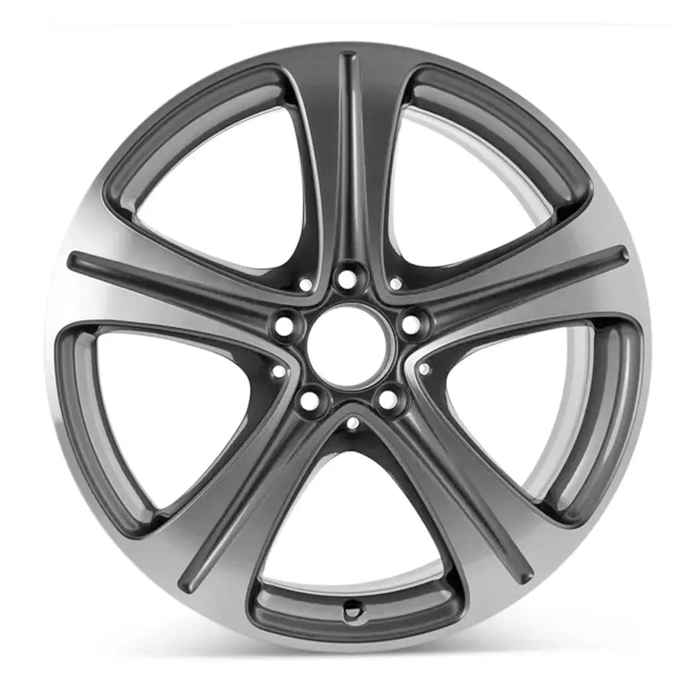 Front view of the 18x8" Mercedes E350 wheel replacement 2020 replica rim ALY85536U15B