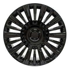 Front view of a 22x9 Black wheel replacement for Cadillac Escalade replica rim 9511000