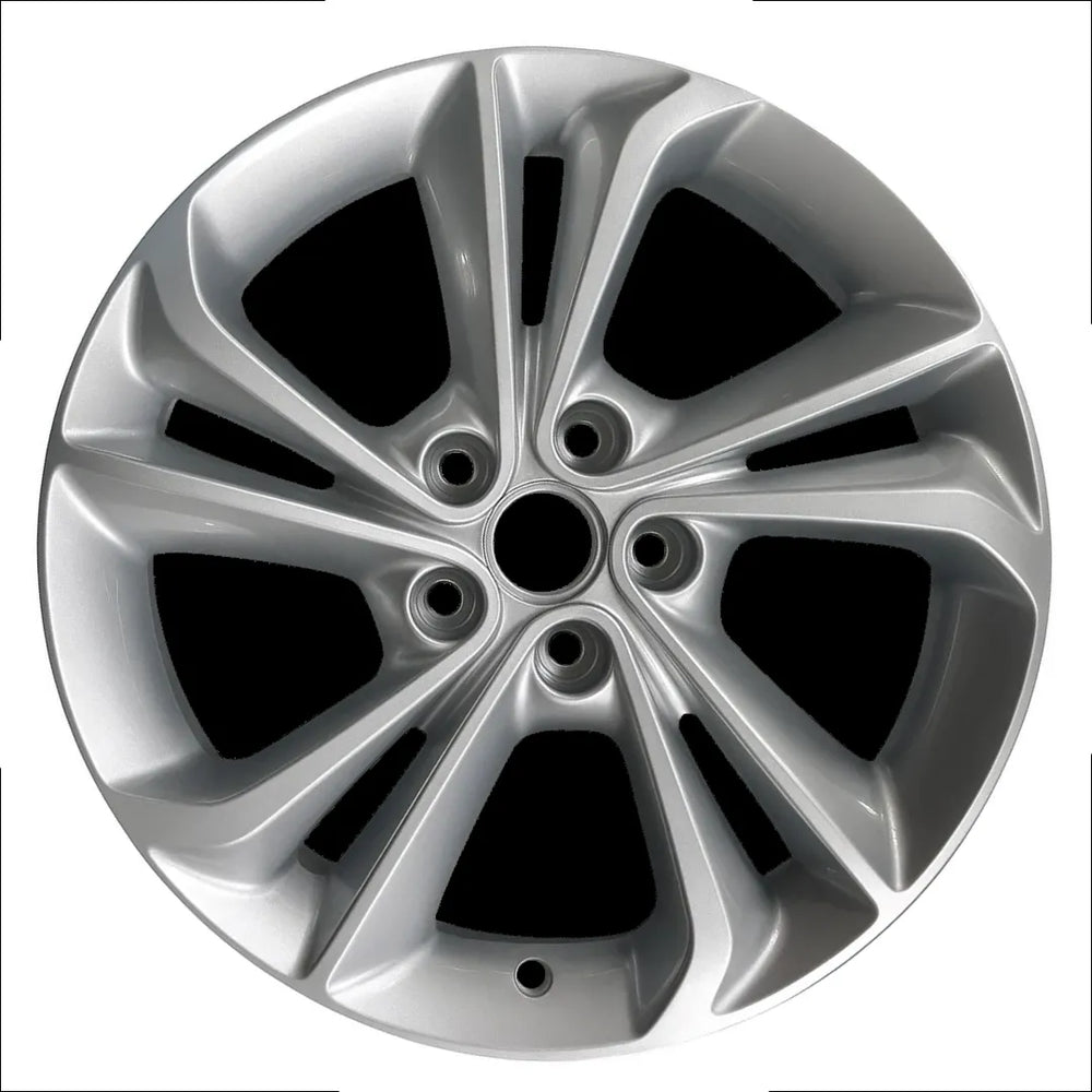 18-inch Buick Encore GX OEM wheel ALY14005U20. Silver rim front view.