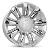 Angle view of the 22x9" Cadillac Escalade wheel replacement 2015-2020 replica rim ALY04740U20N, 22934656