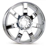 Angle view of the 22x9" Cadillac Escalade wheel replacement 2007-2014 replica rim ALY05309U85N, 9595854