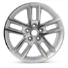 Front view of the 18x7" Chevy Impala wheel replacement 2009-2013 replica rim ALY05333U10N, 9598242
