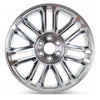 Front view of the 22x9" Cadillac Escalade wheel replacement 2007-2014 replica rim ALY05358U85N, 9597224