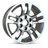 Angle view of the 18x8.5" Chevy Trucks wheel replacement 2014-2020 replica rim ALY05646U10N, 20937769