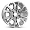 Angle view of the 18x8.5" GMC Trucks wheel replacement 2014-2020 replica rim ALY05649U10N, 22815067