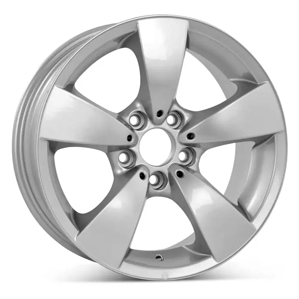 Angle view of the 17x7.5" BMW 5 Series wheel replacement 2004-2010 replica rim ALY59471U20N