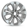 Angle view of a 17 Honda CRV wheel replacement 2012-2014 replica rim ALY64040U20N part 42700T0AA81