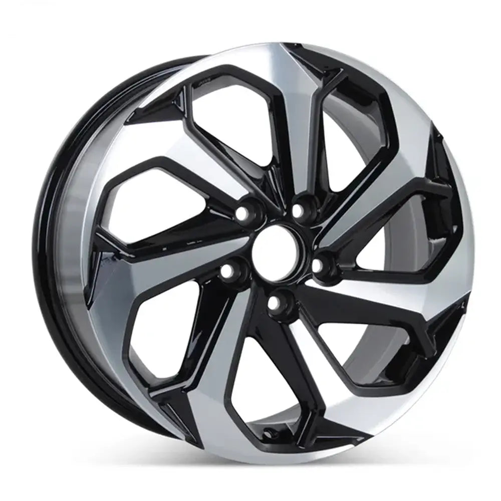Angle view of a 17x7.5" Honda Accord wheel replacement 2016-2017 replica rim 42700T2AL73