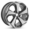 Angle view of a 17x7.5 replica wheel replacement for Honda Accord rim 42800TVCAA2