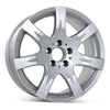 Angle view of the 17x8.5" Mercedes E350 wheel replacement 2007-2008 replica rim ALY65511U20N