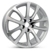 Angle view of the 18x7.5" Toyota Avalon wheel replacement 2013-2015 replica rim ALY69624U15N, 4261107080, 4261107090