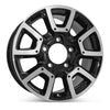 Angle view of the 18x8" machined Toyota Tundra wheel replacement 2014-2021 replica rim ALY75157U45N, 426110C170, 426110C171