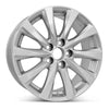 Angle view of the 17x7.5" Silver Toyota Camry wheel replacement 2018-2020 replica rim ALY75220U20N, 4261106E00, 4261106E01, 4261133C00