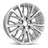 Angle view of the 18x8" Toyota Camry wheel replacement 2018-2022 Silver replica rim ALY75221U10N, 4261106F80, 4261106F90