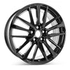 Angle view of a 19" Toyota Camry wheel replacement 2018-2021 replica rim ALY75222U46, part 4261106J70