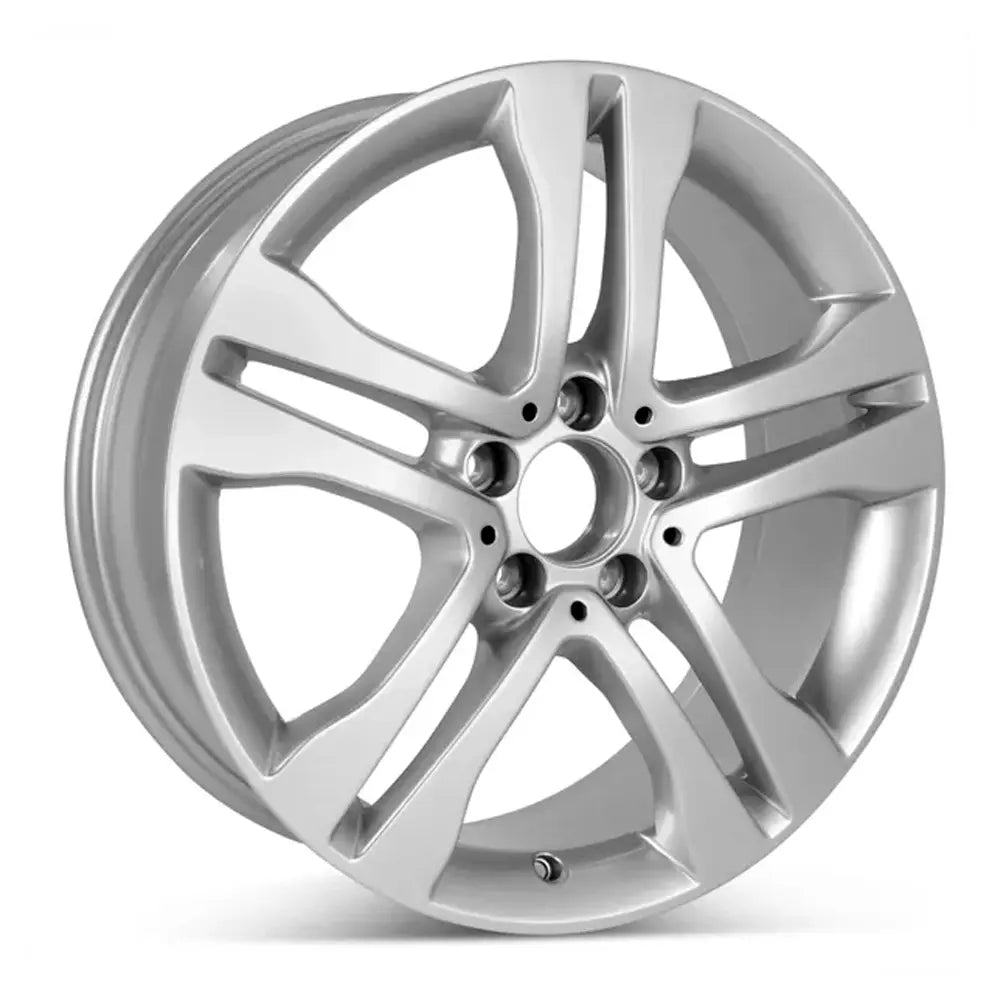 Angle view of the 18x7" Mercedes GLA250 wheel replacement 2018-2020 replica rim ALY85382U20N