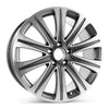 Angle view of the 19x9" Mercedes E Class wheel replacement 2018-2021 replica rim ALY85611U10B