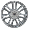 Front view of a 22" Chrome wheel replacement for Cadillac Escalade. Replica Rim 8579275