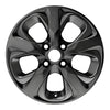 15x6 inch complete view of a Black Chevy Spark rim ALY05719 OEM wheels for reference
