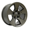 Angle view of a 17x8.5 Bronze wheel replacement for Jeep Wrangler replica rim 9511044
