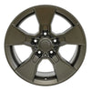 Front view of a 17x8.5 Bronze wheel replacement for Jeep Wrangler replica rim 9511044