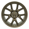 Front view of a 20x10 Bronze wheel replacement for Dodge Charger replica rim 9511069