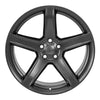 Front view of a 20x9.5 Satin Gunmetal wheel replacement for Dodge Challenger replica rim 9511008